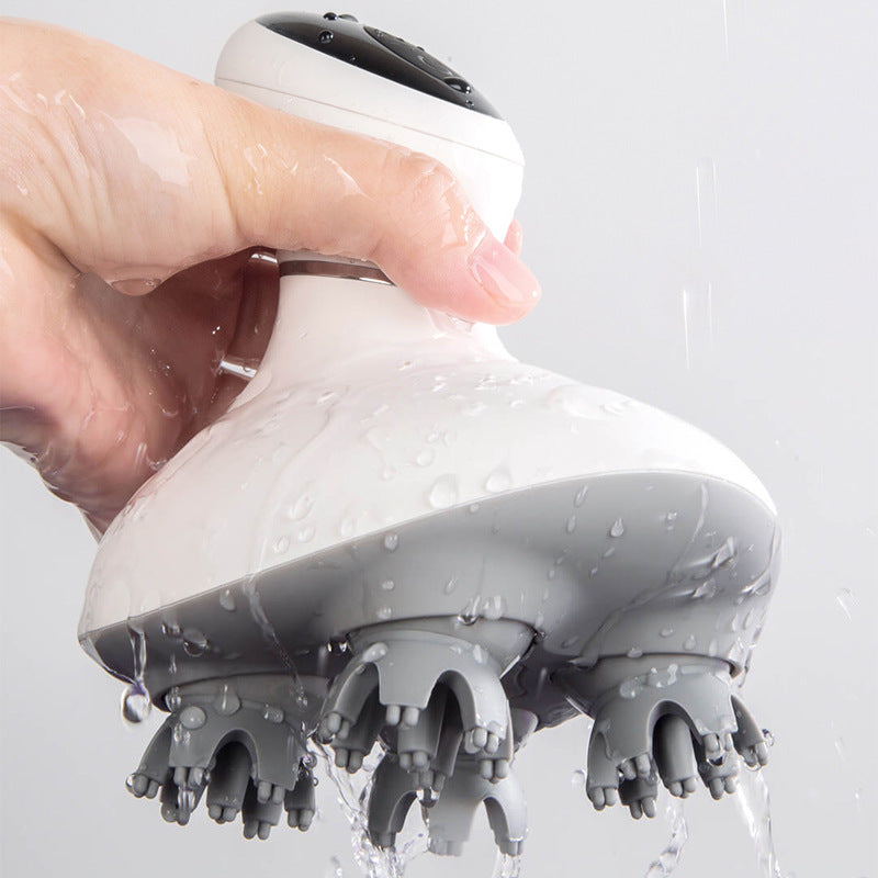Rechargeable Waterproof Head Scalp Massager