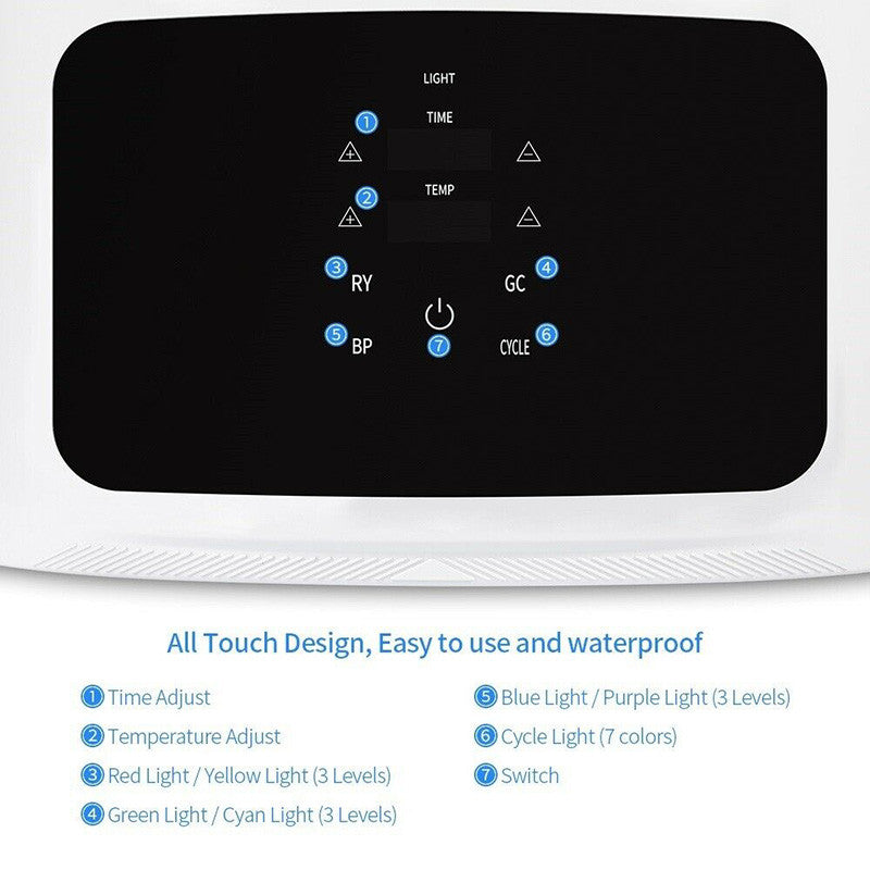 Folding Seven-color Spectrometer LED Beauty Apparatus