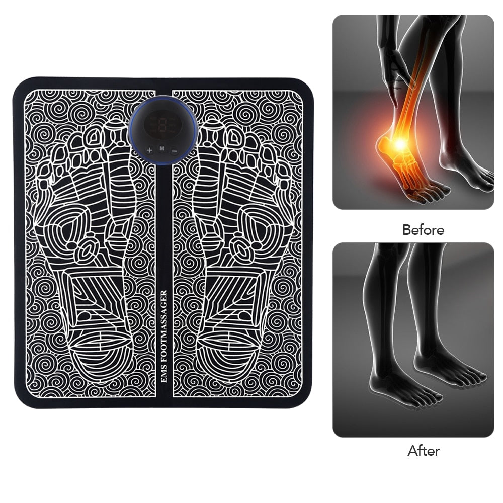 Electric EMS Foot Massager Pad