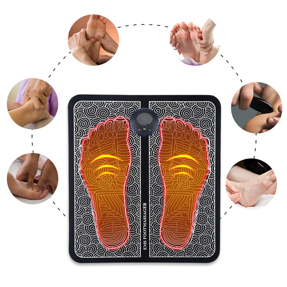 Electric EMS Foot Massager Pad