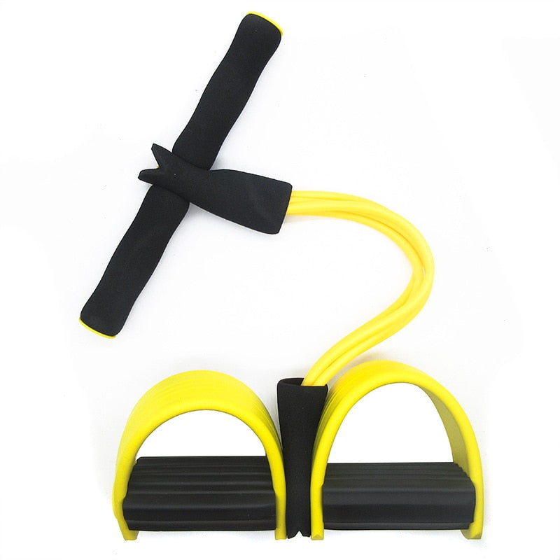 4 Resistanc Elastic Pull Ropes Exerciser Rower