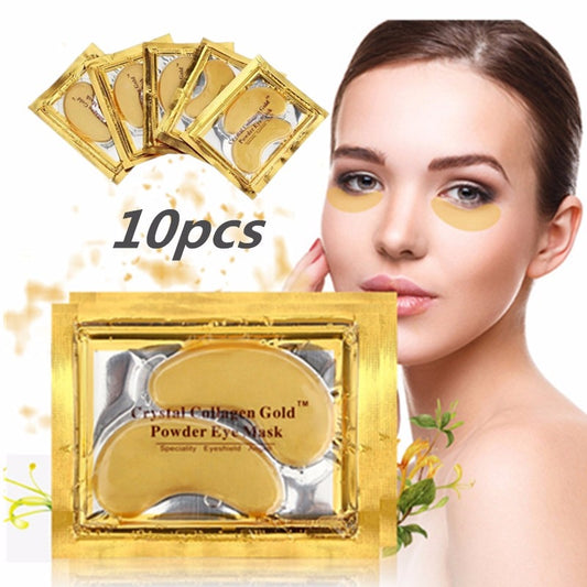 5 Pairs Crystal Collagen Gold Eye Mask