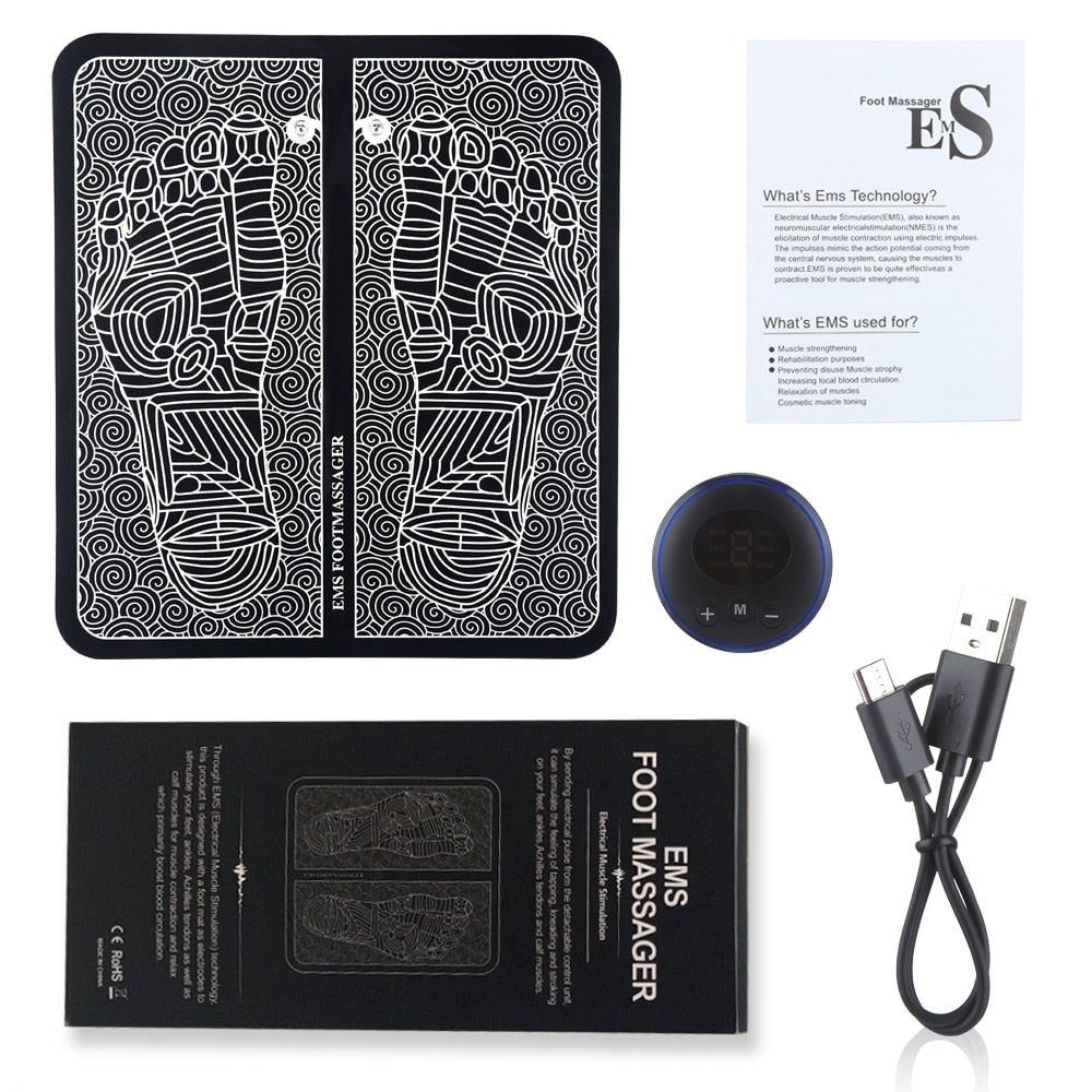 Electric EMS Foot Massager Pad