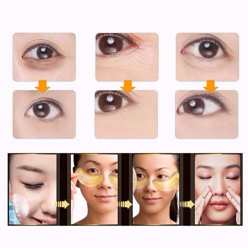 5 Pairs Crystal Collagen Gold Eye Mask