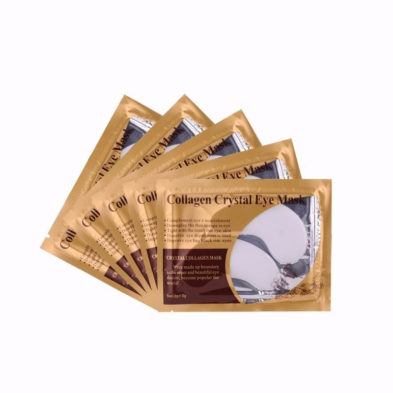 5 Pairs Crystal Collagen Gold Eye Mask