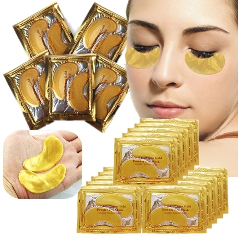 5 Pairs Crystal Collagen Gold Eye Mask