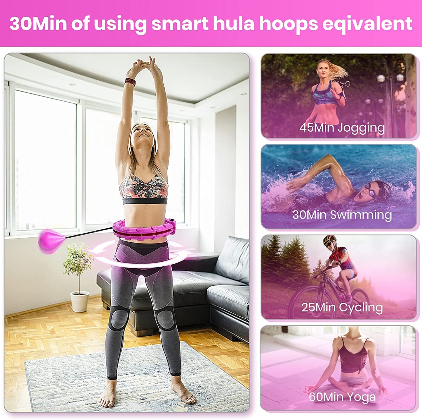 Slimming Hoop With Weight Exercise